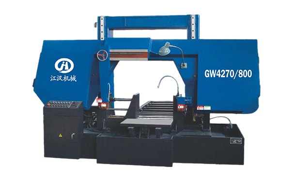 罗城GW4270/800双柱龙门卧式带锯床